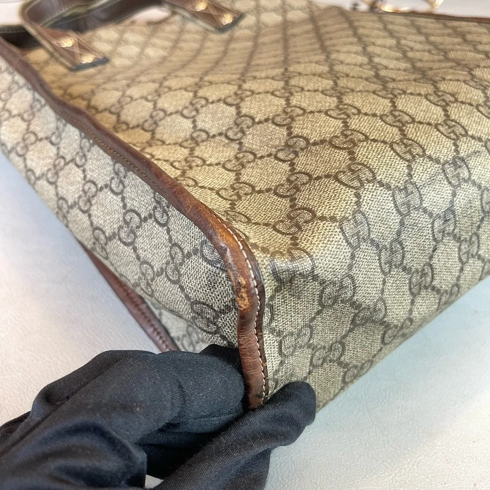 Gucci GG Logo Printed Totes Shoulder Bag - Picture 13 of 16